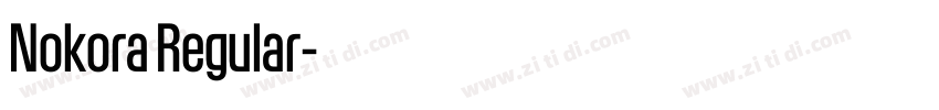 Nokora Regular字体转换